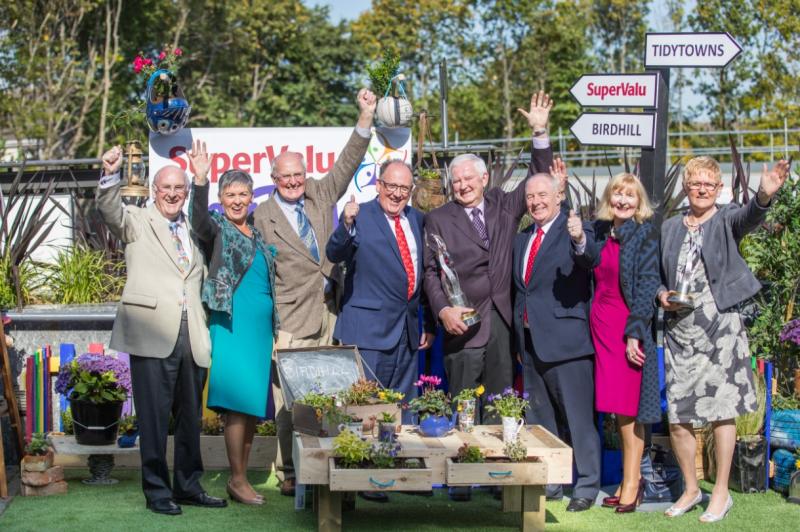 Birdhill Tidy Towns collecting the award for Ireland's tidiest village last year. The village has won the overall award this year