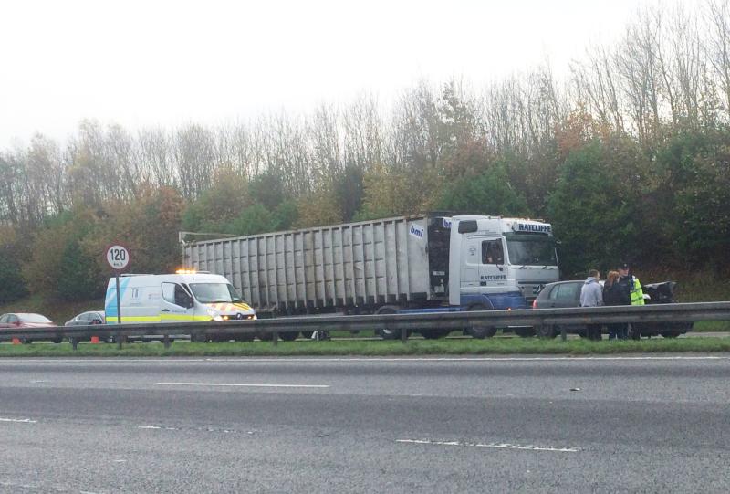 Motorists warned of delays following multi-vehicle crash on Limerick motorway