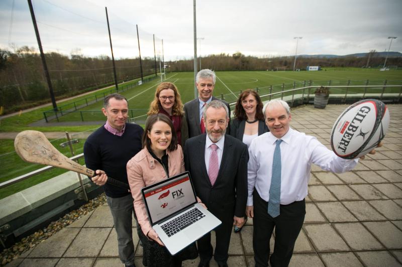 Fix the Fixing: Gary Ryan, Dr Deirdre O'Shea, Orla Power, Philip O'Regan, Sean Kelly, Dr Una May and Dr Tadhg MacIntyre at the launch Picture: Oisin McHugh/True Media