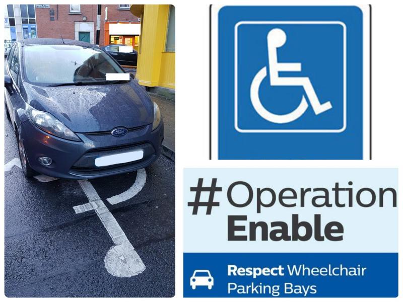 Motorist fined by gardai in Limerick for parking in wheelchair space