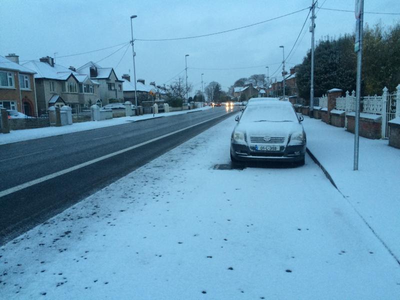 Ballinacurra Road this Wednesday morning Picture: Michael Cowhey