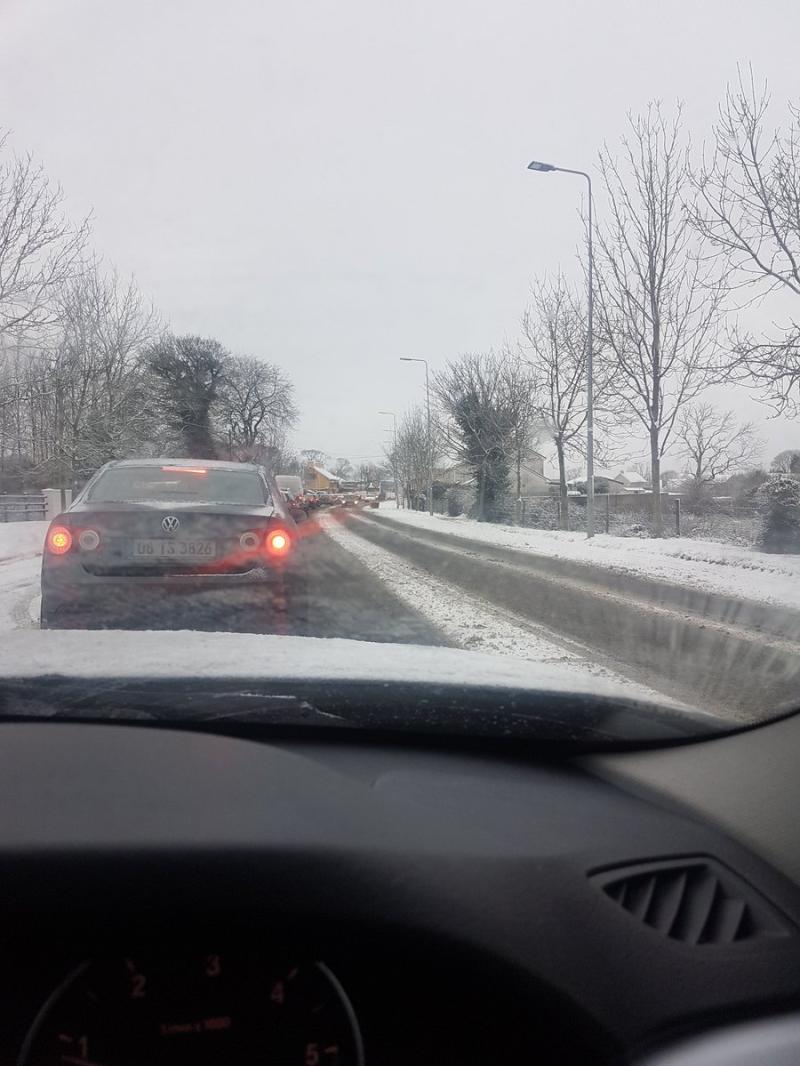 Gridlock in Pallasgreen Picture: Paul Wynne Twitter