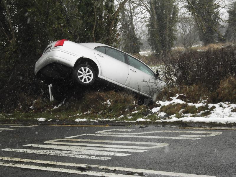 Limerick driver's lucky escape on icy roads following Storm Emma