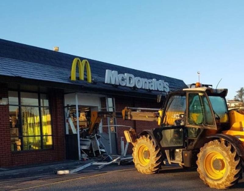 The scene at McDonald's in Castletroy at Photo taken at 7.12am this Tuesday morning Picture: Daithi O'Brien 