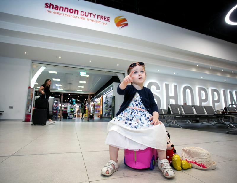 Mary Hogan takes time out at Shannon Airport’s departures lounge as the summer season kicked off in earnest Picture: Arthur Ellis