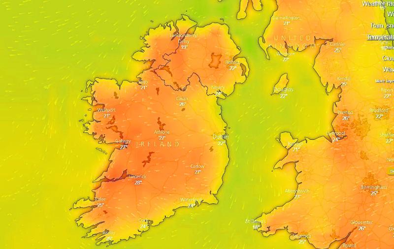 Limerick to be hit by 'Status Yellow' high temperature warning