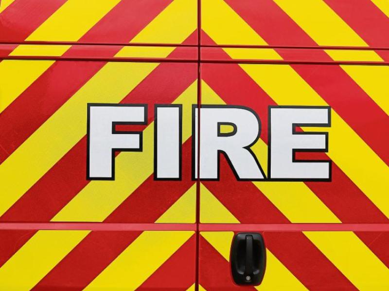 Emergency services at scene of bus fire in Limerick city