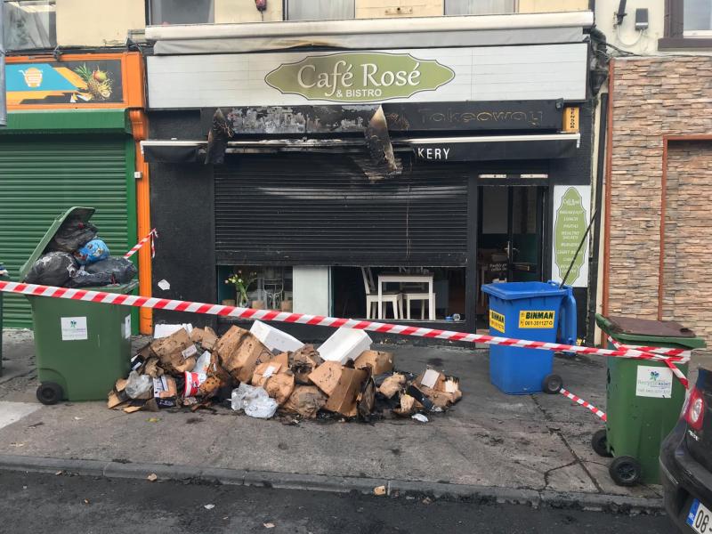 Gardai investigating fire at Limerick city centre cafe