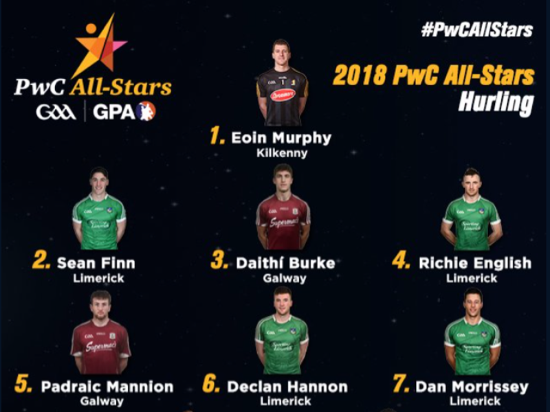 Limerick hurling stars win xx All Stars 