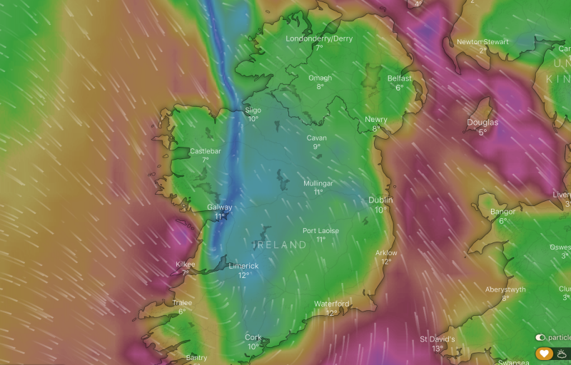 Storm Deirdre brings spell of gusts and rain to Limerick