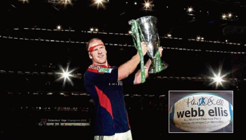 Signed match ball from Munster's Heineken Cup final win to be auctioned for charity