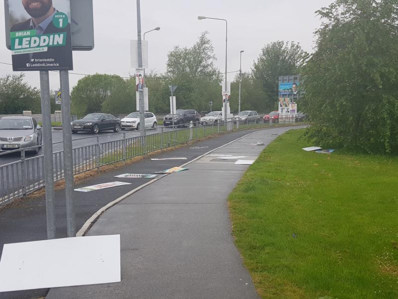 Election posters vandalised in Limerick City 