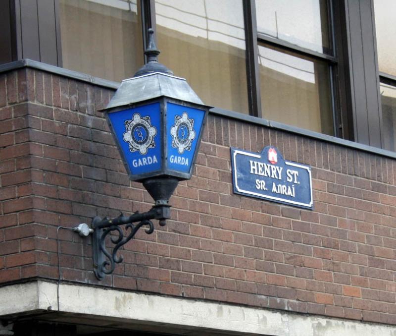 Gardai respond to a crash in Limerick City