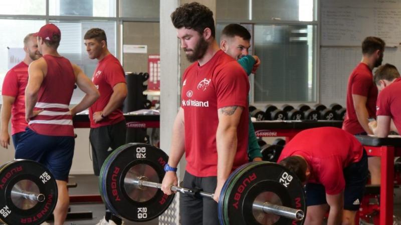 Munster rugby players back in pre-season training