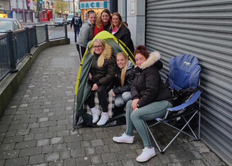 Dedicated Limerick fans brave Storm Lorenzo by camping out  overnight for concert tickets