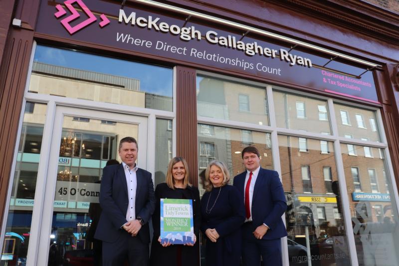 Limerick City Tidy Towns awards McKeogh Gallagher Ryan for newly-decorated office 