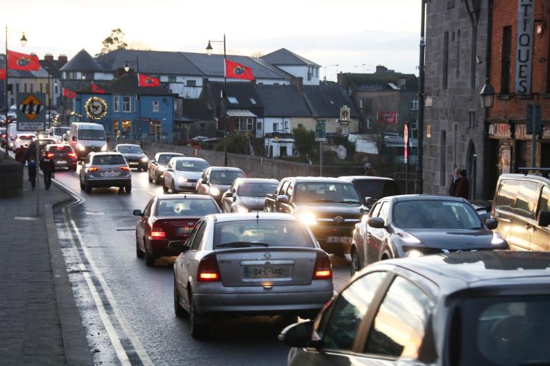 Paramedics treat elderly woman and man after double car collision in Limerick city