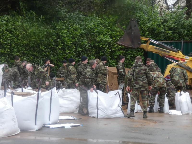 Army deployed to Limerick for Storm Jorge preparations 
