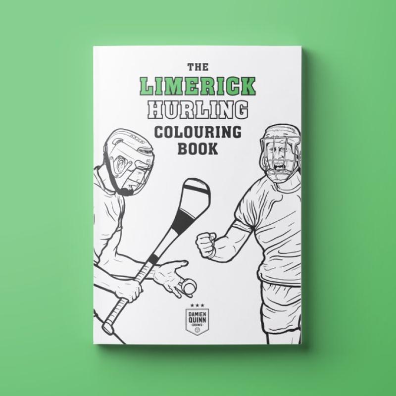 Illustrator Damien Quinn creates free/downloadable Limerick GAA colouring book