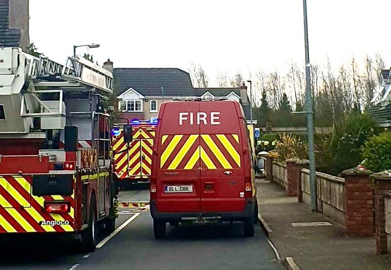 Emergency services at scene of house fire in Limerick city