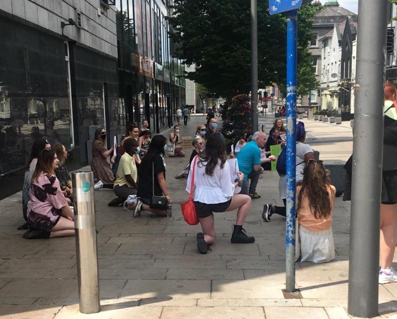 Black lives matter protest in Limerick city