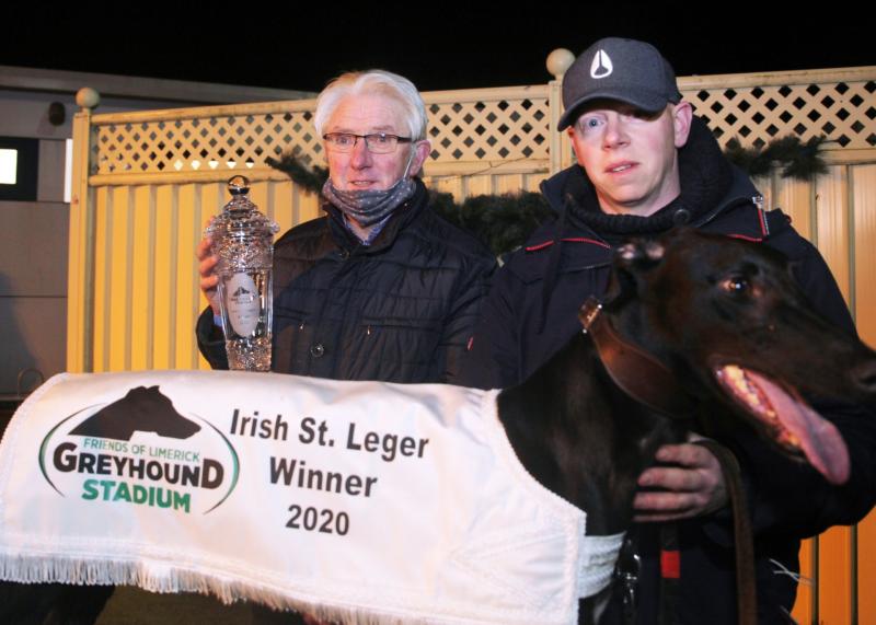 Epic Hero wins 2020 Irish St Leger in Limerick Greyhound Stadium