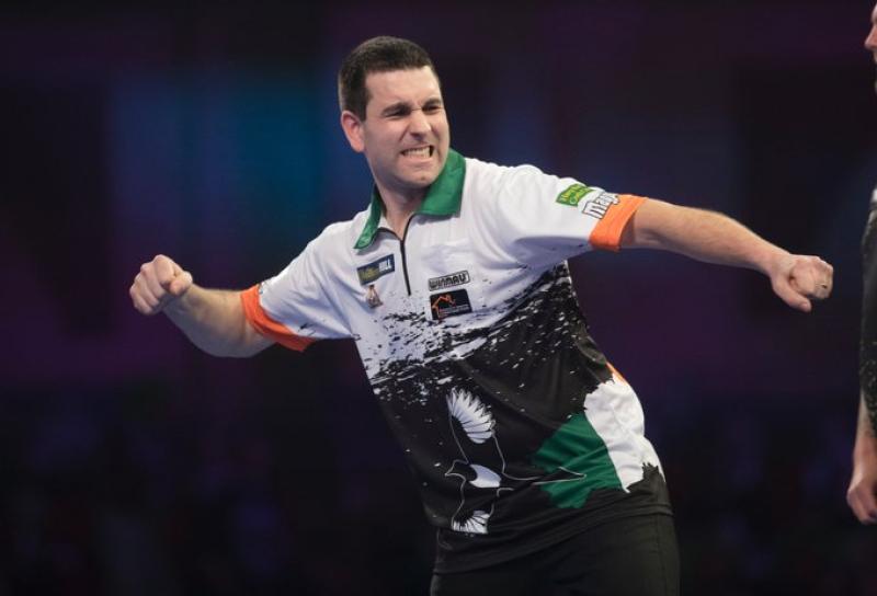WATCH: Limerick's William O'Connor powers on at World Darts Championship