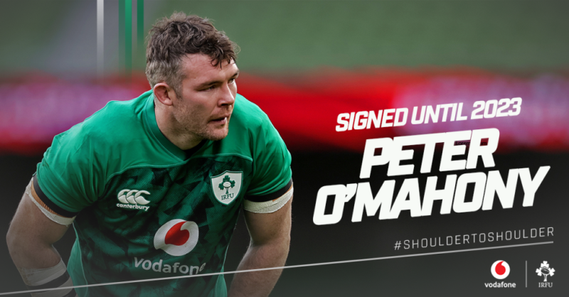 Munster Rugby's Peter O'Mahony signs two year deal with IRFU