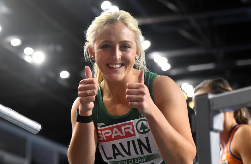 WATCH: Limerick hurdler Sarah Lavin smashes personal best to book European Indoors semi-final spot