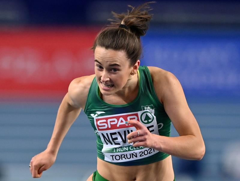 WATCH: Limerick's Ciara Neville qualifies for 60m European Indoors semi-final
