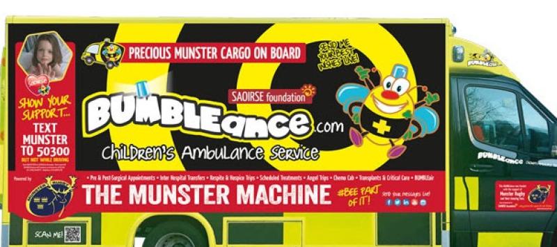 Munster Rugby announce BUMBLEance Children's Ambulance partnership