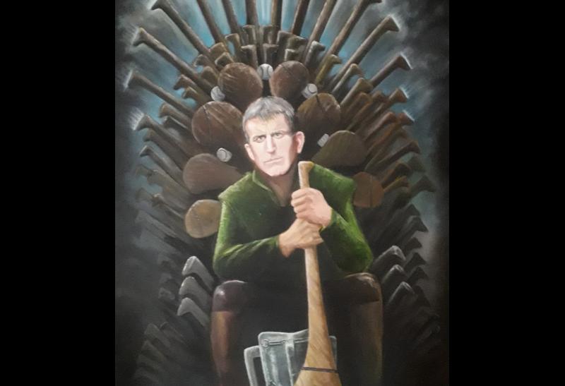 Limerick artist sells painting of John Kiely on the Iron Throne for Pieta House