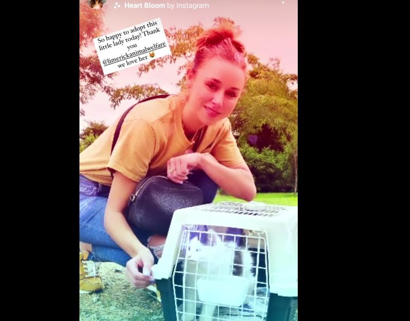 Famous singer makes trip to Limerick for 'purr-fect' addition to her family