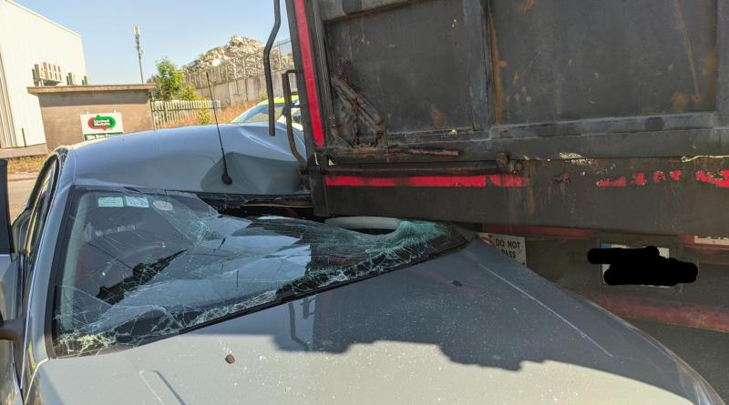 Limerick motorist's lucky escape near NCT centre