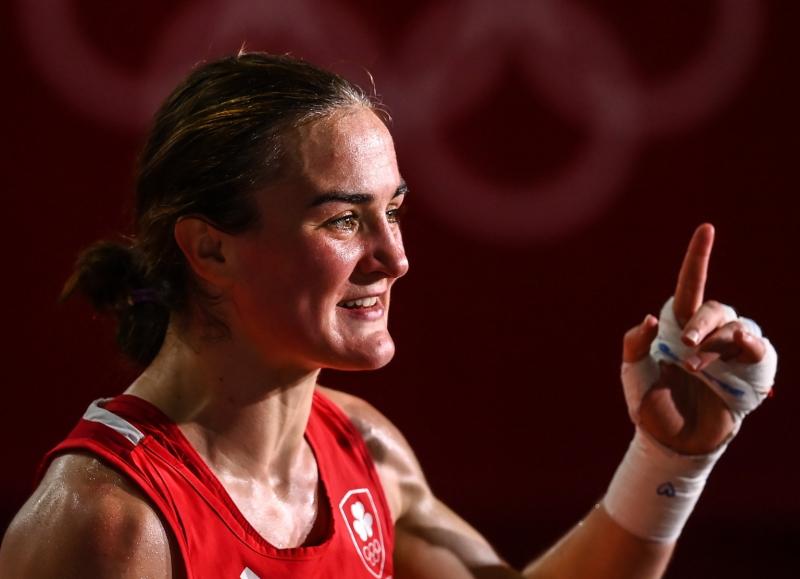 WATCH:  Olympic finalist Kellie Harrington's shout-out to Limerick boxing stalwart