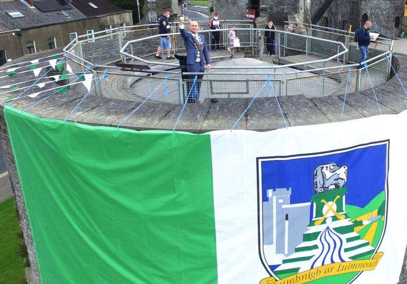 Iconic Limerick landmark goes green and white as All-Ireland excitement grows