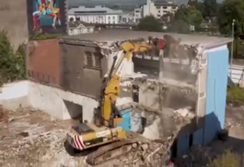 WATCH: Prominent Limerick building demolished as work on Limerick's Opera site progresses