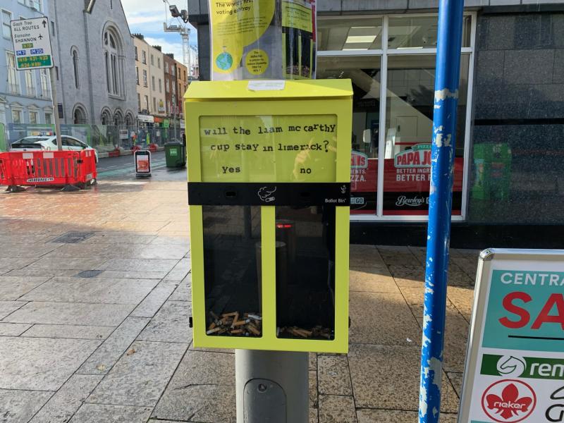 Liam MacCarthy to stay in Limerick? - Ballot Box in City Centre