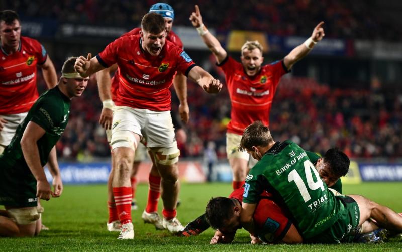Munster Rugby strike late to deny Connacht in United Rugby Championship