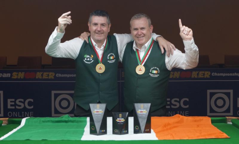Limerick duo pocket European Senior Team Snooker Championship title in Portugal
