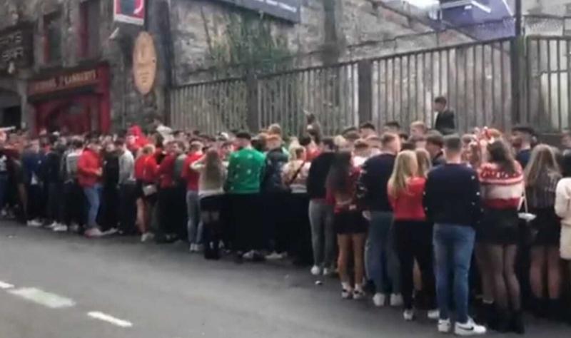 Christmas jumper "mayhem" as hundreds of students line Limerick streets