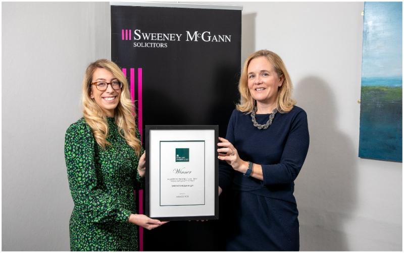 Sweeney McGann Solicitors celebrate a double win at this year’s Irish Law Awards!
