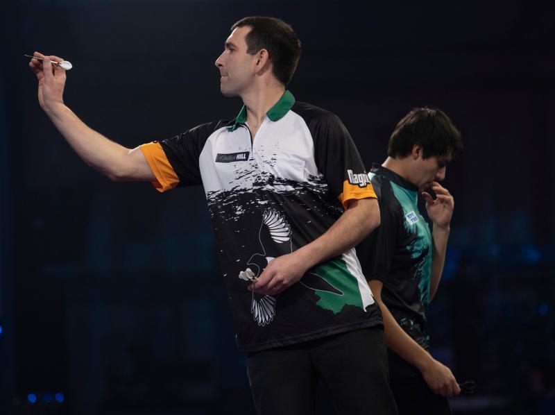 Limerick's William O'Connor in World Championship action at 'Ally Pally'