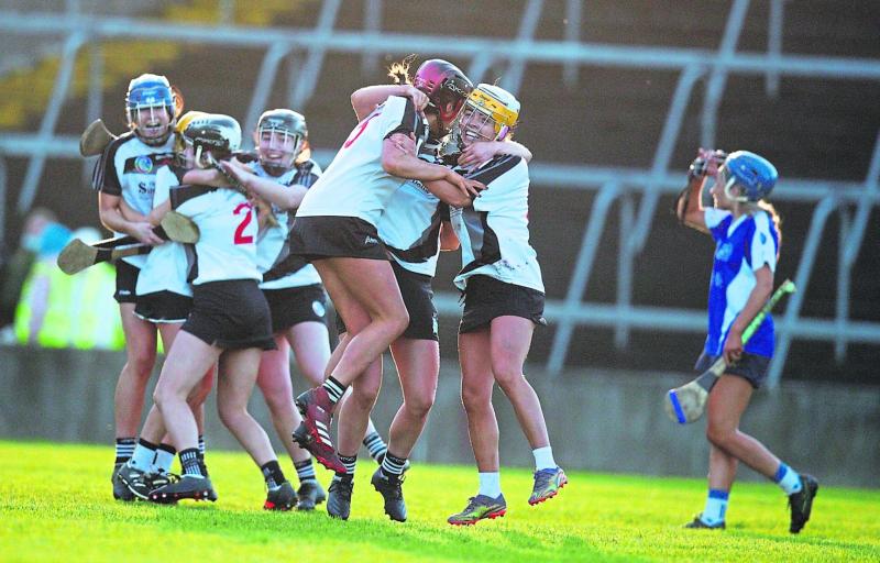 Newcastle West in Munster club camogie semi-final action