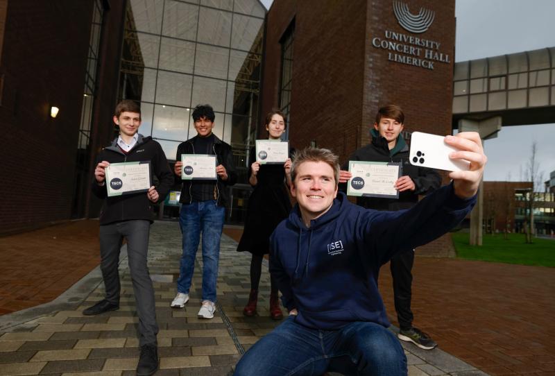 Billionaire businessman visits Limerick to present awards to local teenagers