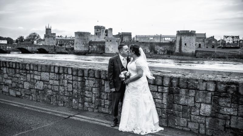 Couple finally wed in The Strand Hotel after three postponements due to Covid
