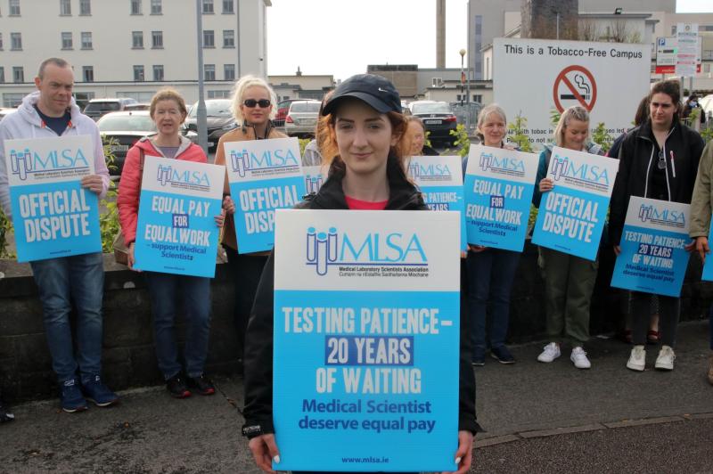 Pickets placed outside Limerick hospitals as medical scientists begin industrial action