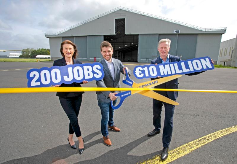Ryanair to create 200 jobs with €10m investment at Shannon Airport 