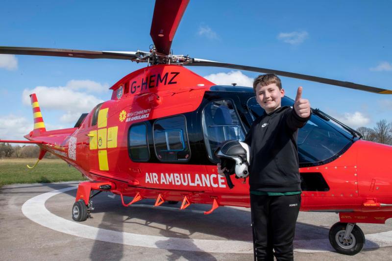 Limerick schoolboy knocked down while crossing the road seeks support for air ambulance service