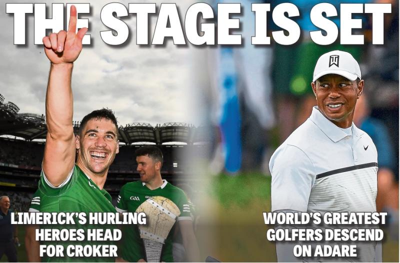 The stage is set! Limerick's hurling heroes head for Croker as  World's top golfers land in Adare